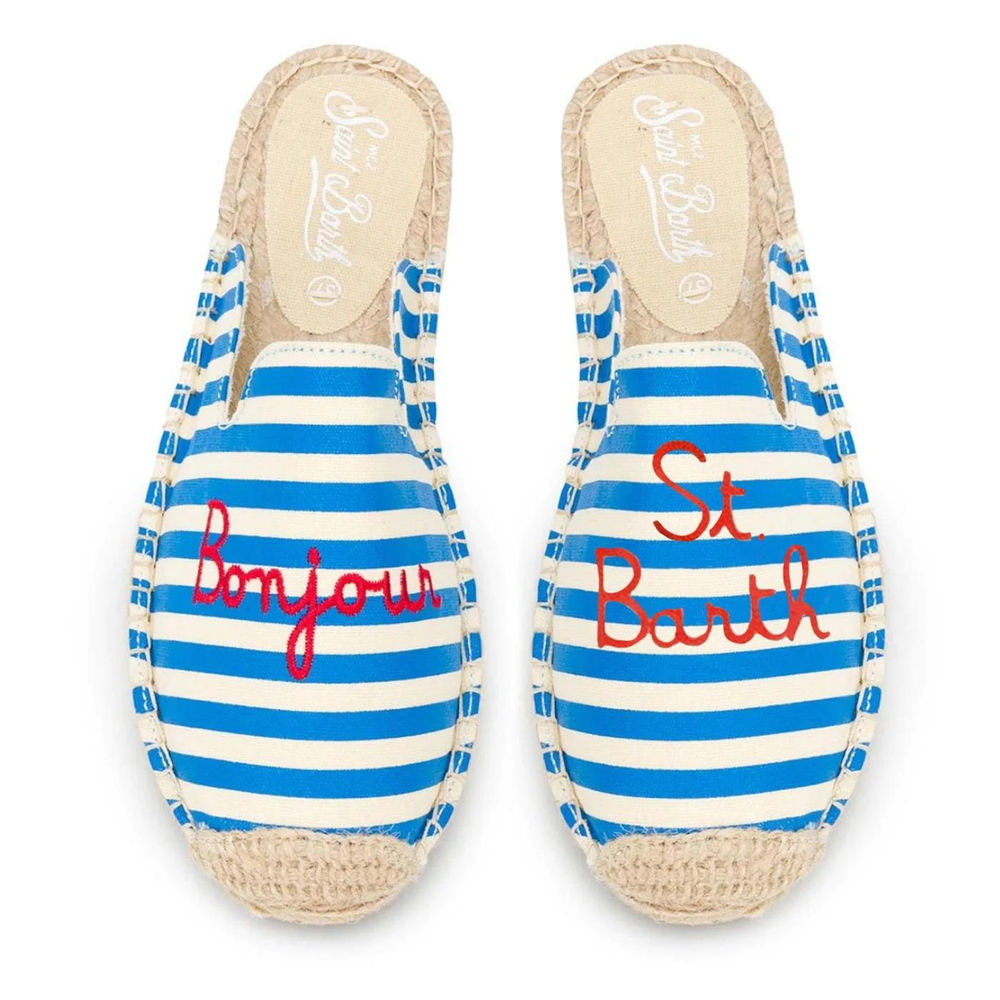 Мюли Saint Barth HELMUT EMBRY BONJOUR голубой