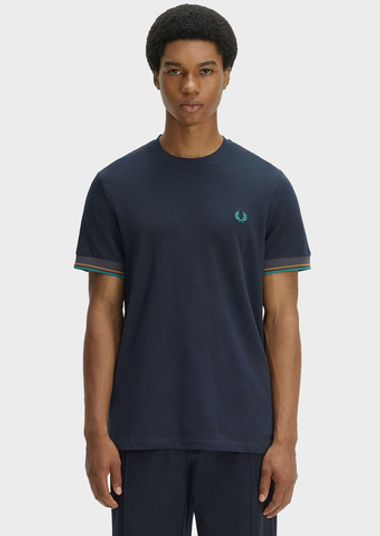 Футболка FRED PERRY Twin Tipped Cuff T-Shirt