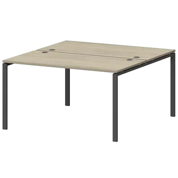 Бенч двойной на металлокаркасе СМС2-П-16К.149.Пр25  1400x1496x750 Смарт
