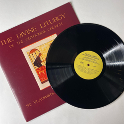 Винтажная виниловая пластинка LP St. Vladimir's Liturgical Chorale, The Divine Liturgy Of The Orthodox Church Божественная Литургия Православной Церкви (США 1982)