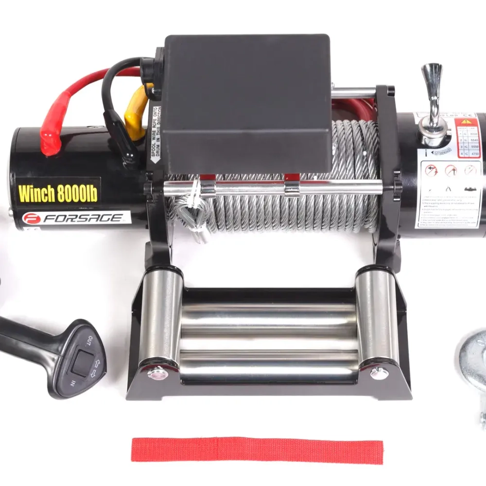 Лебедка автомобильная 3.6т 12V (стальной трос) Forsage F-TRH98000