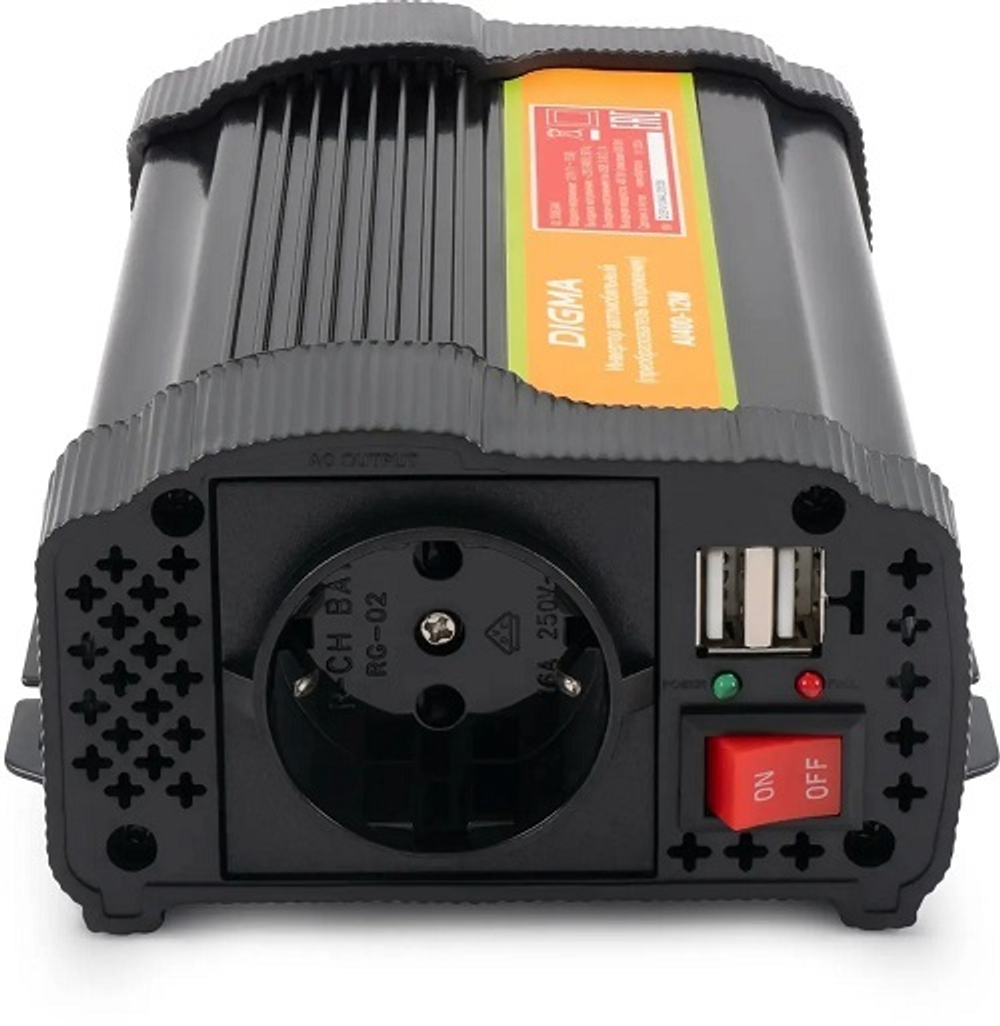 Инвертор автомобильный Digma AI400-12W