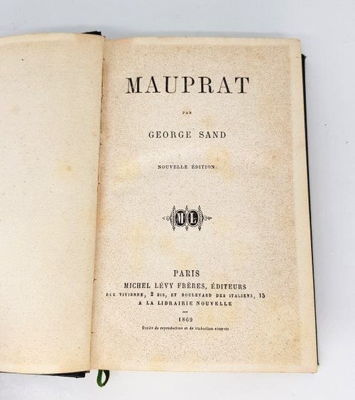 "Mauprat (Мопра)". George Sand (Жорж Санд). 1869 г.