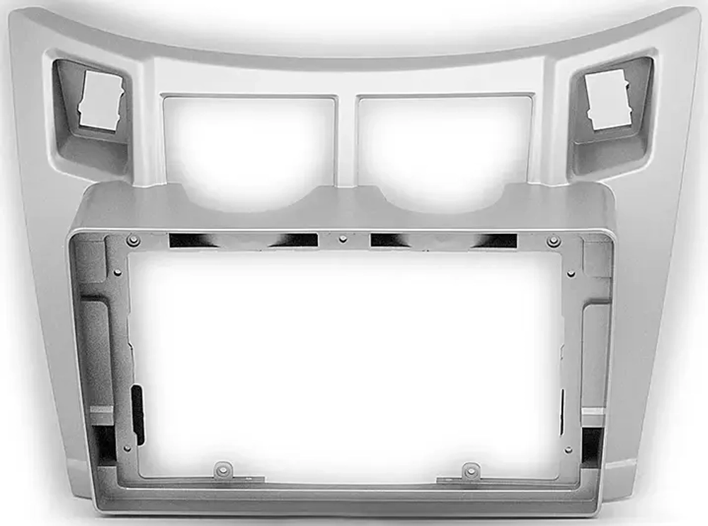 Магнитола для Toyota Vitz 2, Yaris 2 2005-2011 (рамка серебро) - Teyes CC4-PRO монитор 13" 2K QLED на Android 13, Snapdragon 778G, 8+128, AI, CarPlay, DSP, 4G SIM-слот