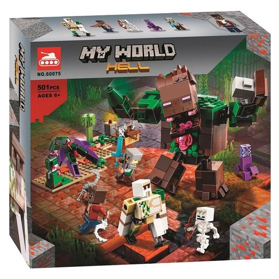 Конструктор Lari «Мерзость из джунглей» арт. 60075 (Minecraft 21176) , 501 деталь