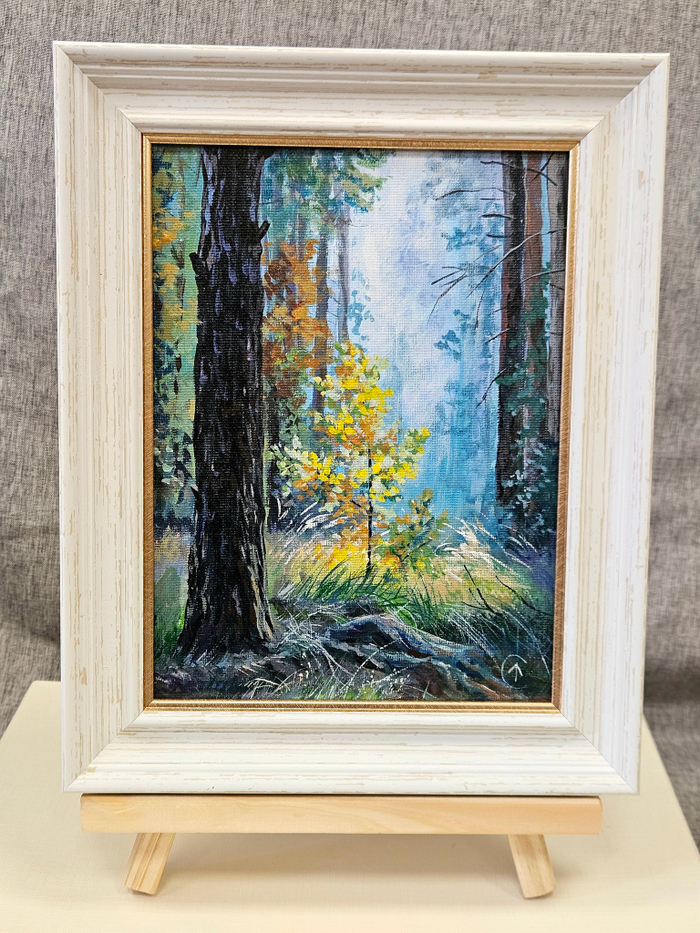Картина "В лесу" 15х20