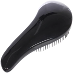 Расческа массажная «Компактная-капля», цвет черный, в коробке, 18см
