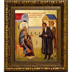 Святитель Филарет и Александр Пушкин. Икона на холсте.