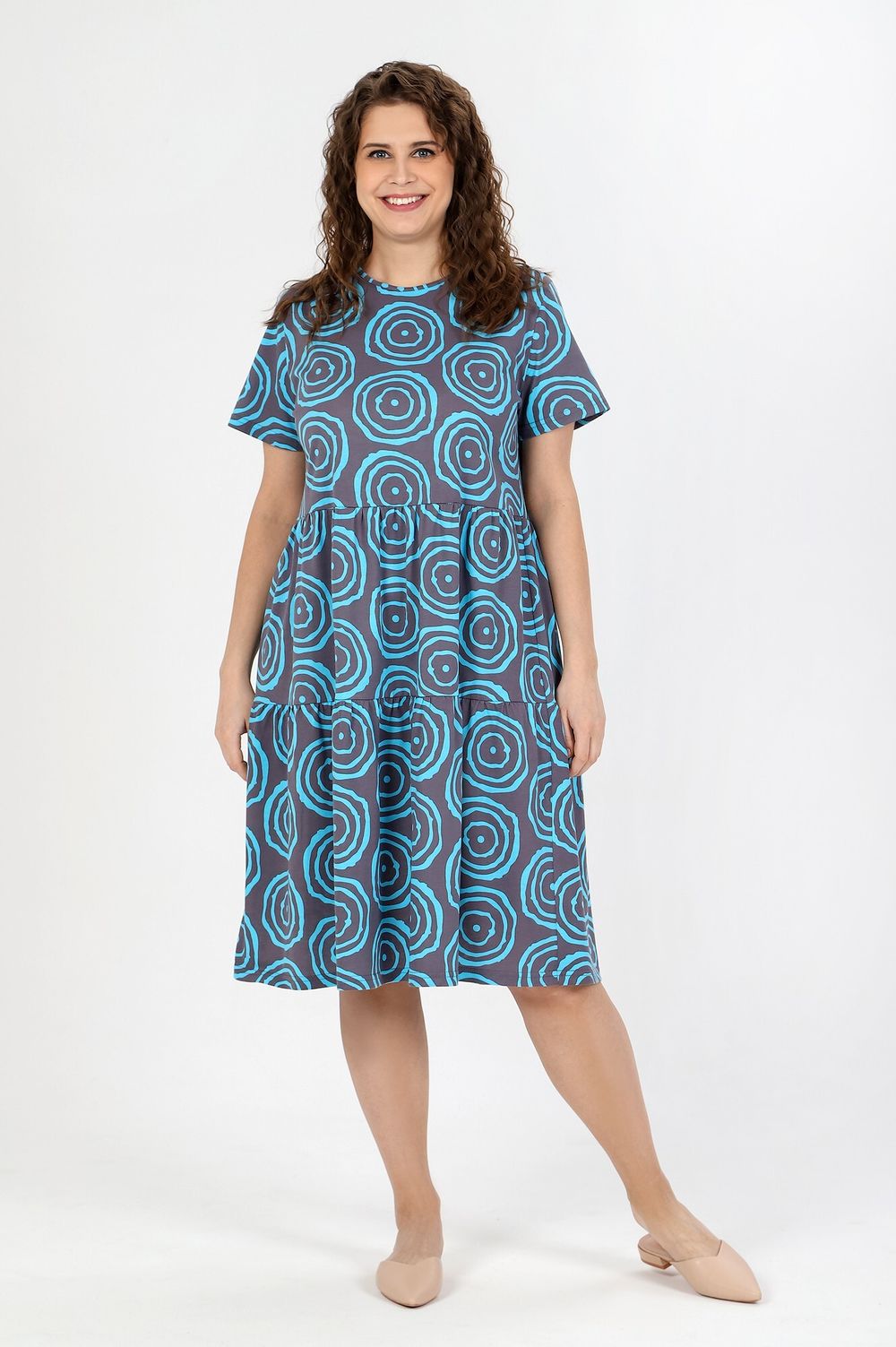 Платье Лабиринт-1 Виотекс СЕРЫЙ