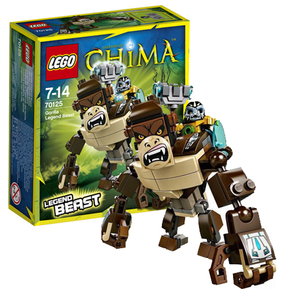 LEGO Chima: Легендарные звери: Горилла 70125 - купить по выгодной цене |  Интернет-магазин «Vsetovary.kz»