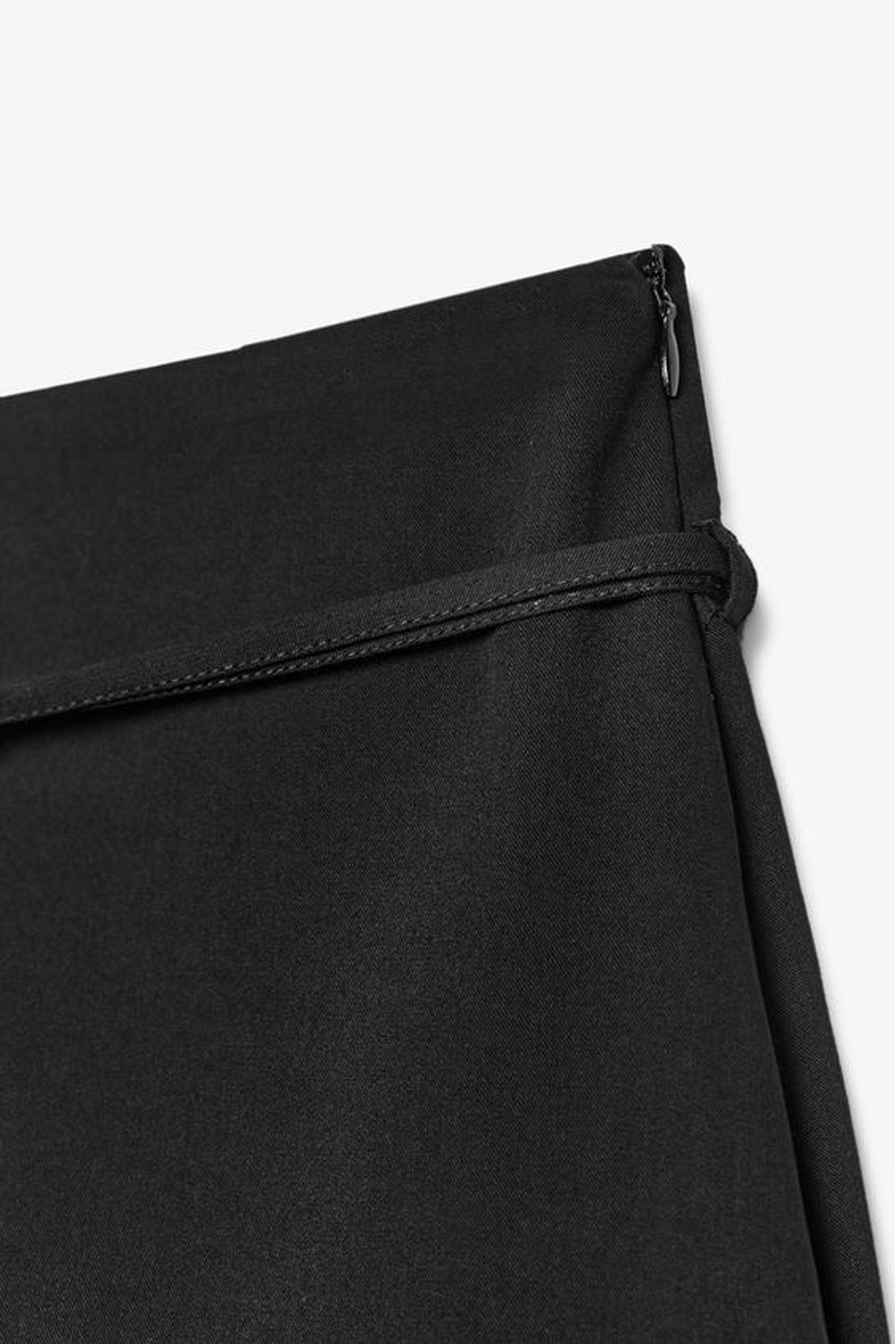 ZARA ЮБКА-ШОРТЫ С РЕМНЕМ, ЧЕРНЫЙ