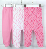 Набор ползунков пенье (3шт), для девочки, р.р. 56, цв в ассорт, (Аmoteks)