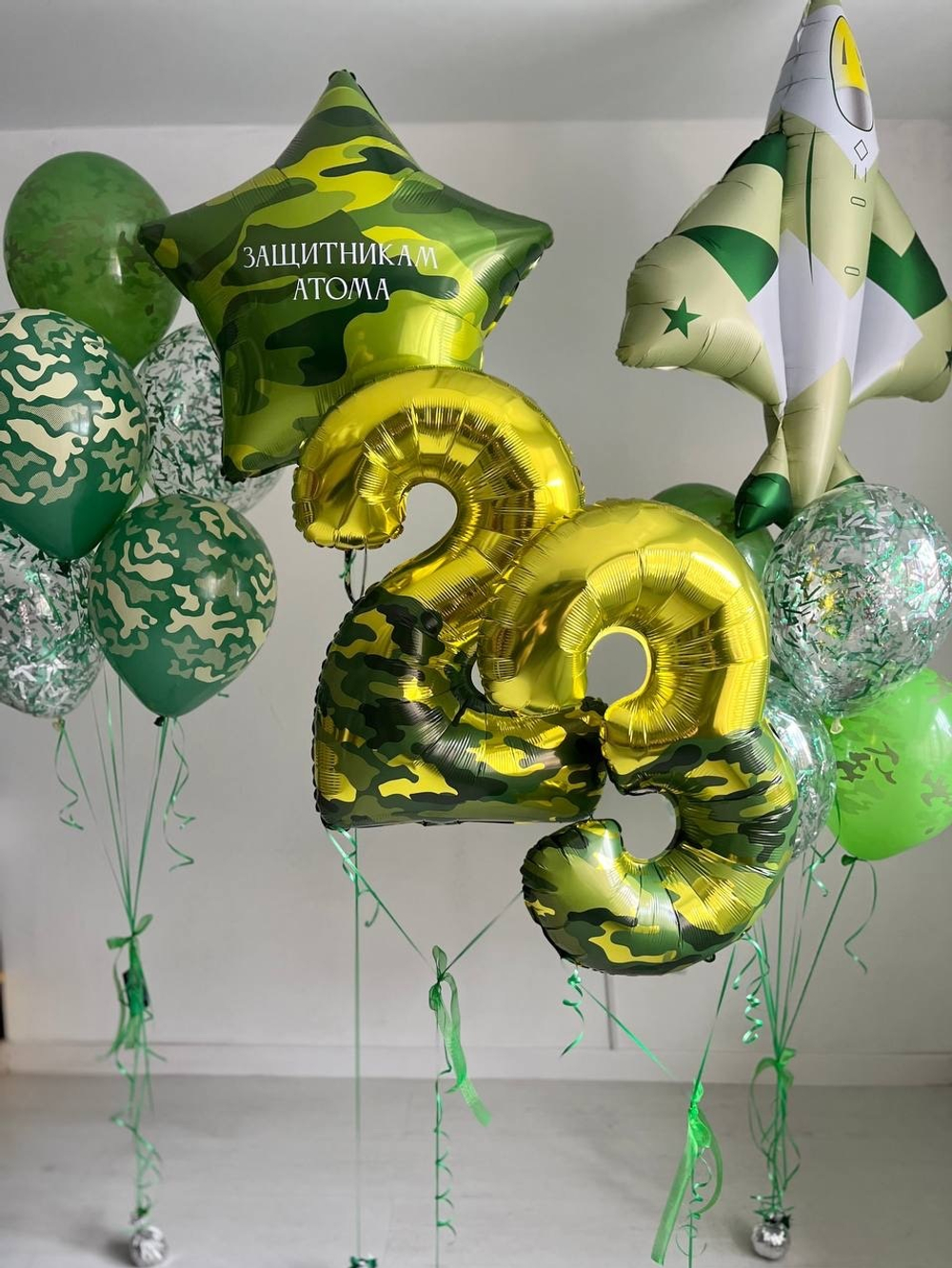 Воздушные шары цифры на 23 февраля №2531