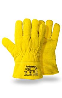 Перчатки GOLD POLUS (Голд Полюс) из спилка КРС с крагами, утепленные, арт. 8.537