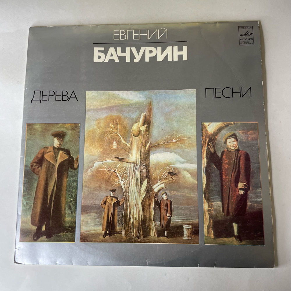 Винтажная виниловая пластинка LP Евгений Бачурин Дерева. Песни (СССР 1982)
