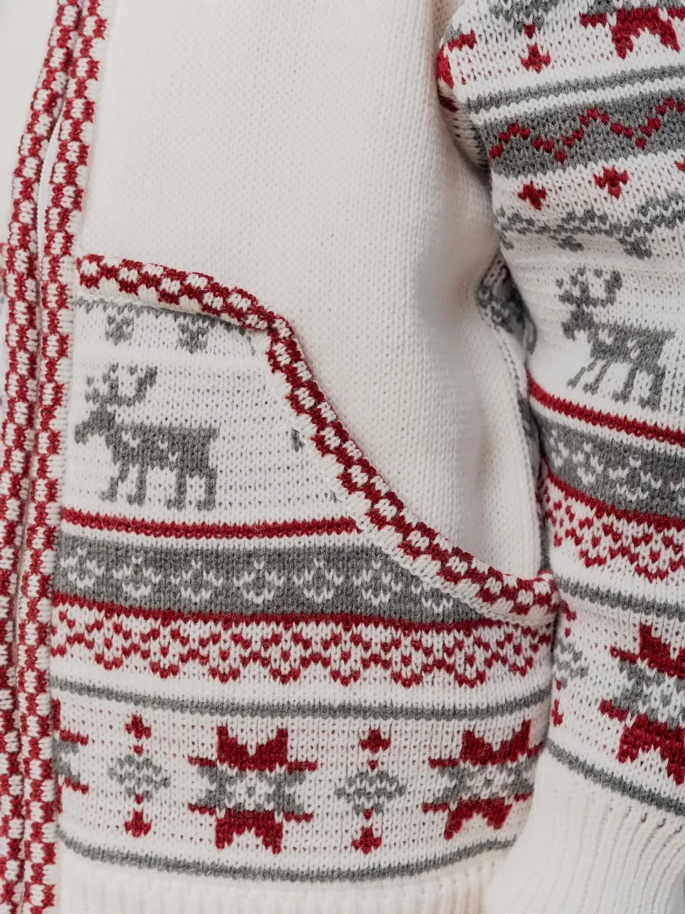 Кофта вязаная на молнии