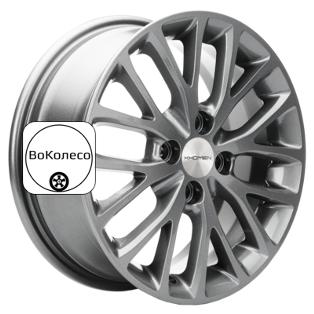6x15/4x100 ET50 D60,1 KHW1506 (Vesta) Gray Khomen Wheels