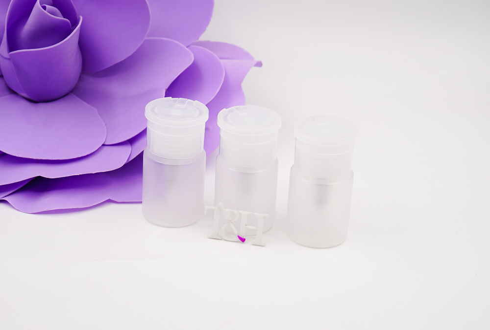 Помпа-дозатор для жидкостей 60мл розовый