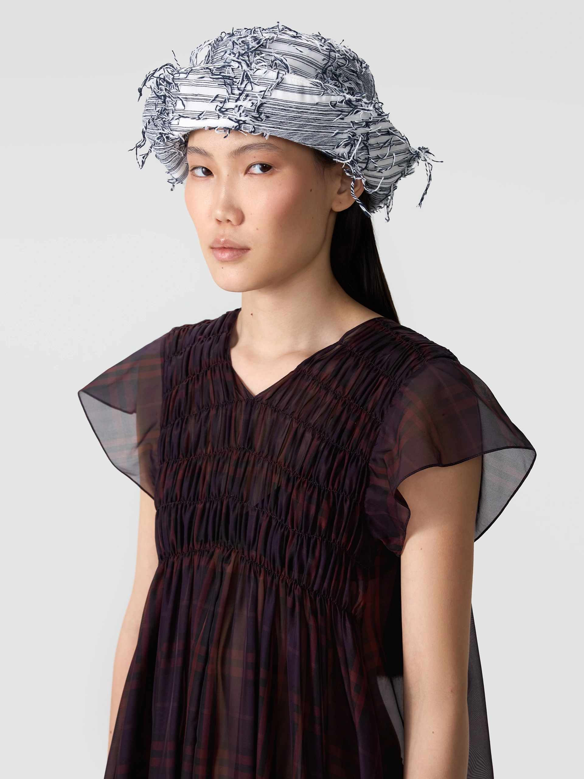 Панама из фактурной ткани OLA OLA