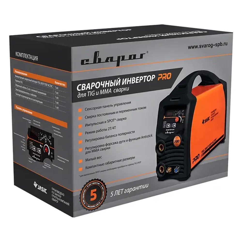 Сварог PRO TIG 200 P DSP AC/DC E201 сварочный инвертор tig 00000092681