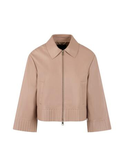 Marc Cain Куртка укороченная из натуральной кожи