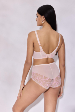 Телесный бюстгальтер Glossy Iris с цветочным кружевом (Размер: 75F) (Цвет: телесный)
