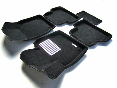 Коврики салона для AUDI Q3 (2012-) Euromat 3D Lux черные. Арт. EM3D-001113