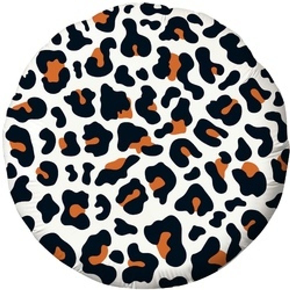 Шар (18"/46 см) Круг, Анималистика, Пятнистый окрас, Леопард