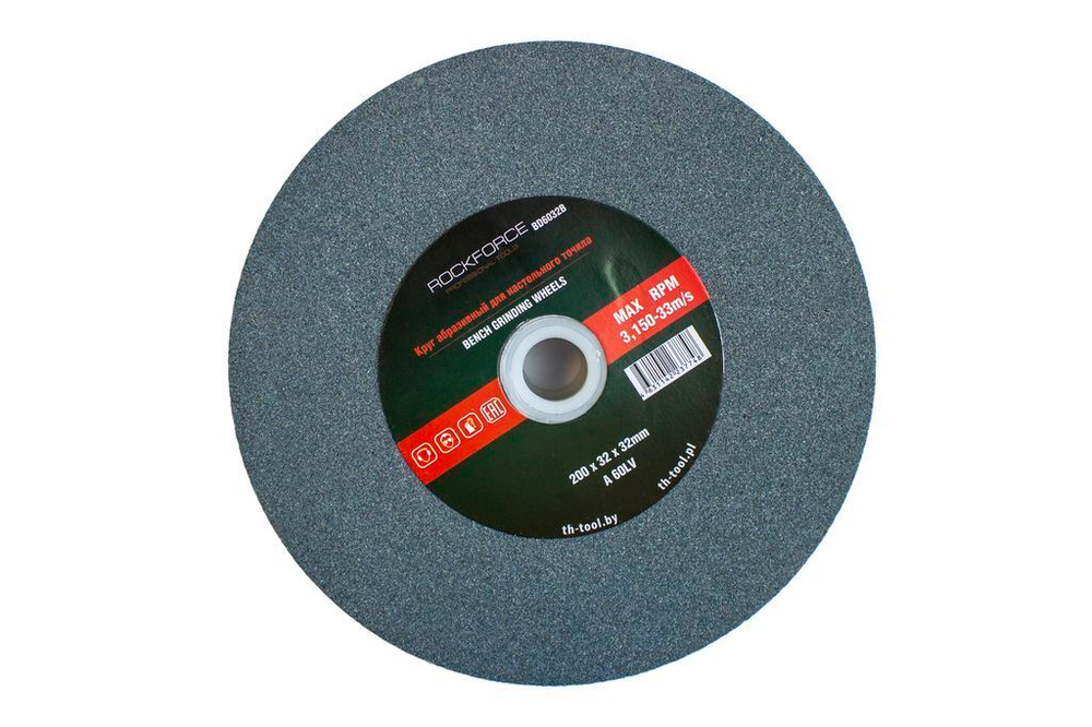 Круг абразивный для настольного точила 200x32x32мм (№80) RockForce##Rock FORCE RF-BD8032B
