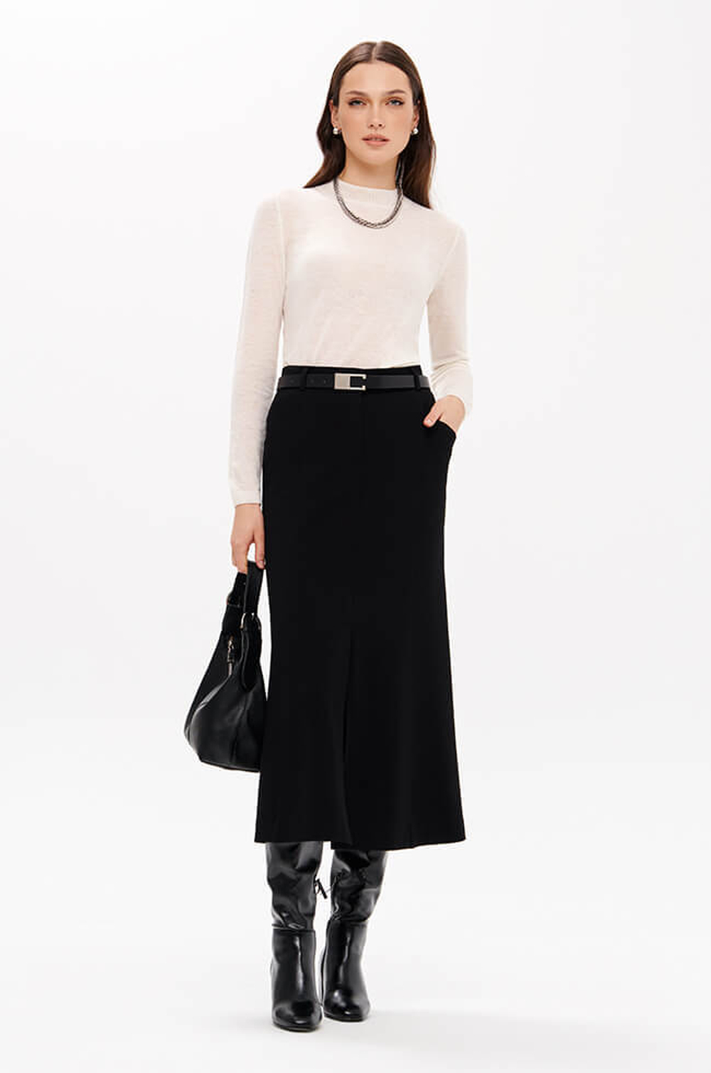 4899 Юбка женская (черный)