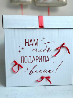 Коробка с воздушными шарами для девочки, 12 лет №3091