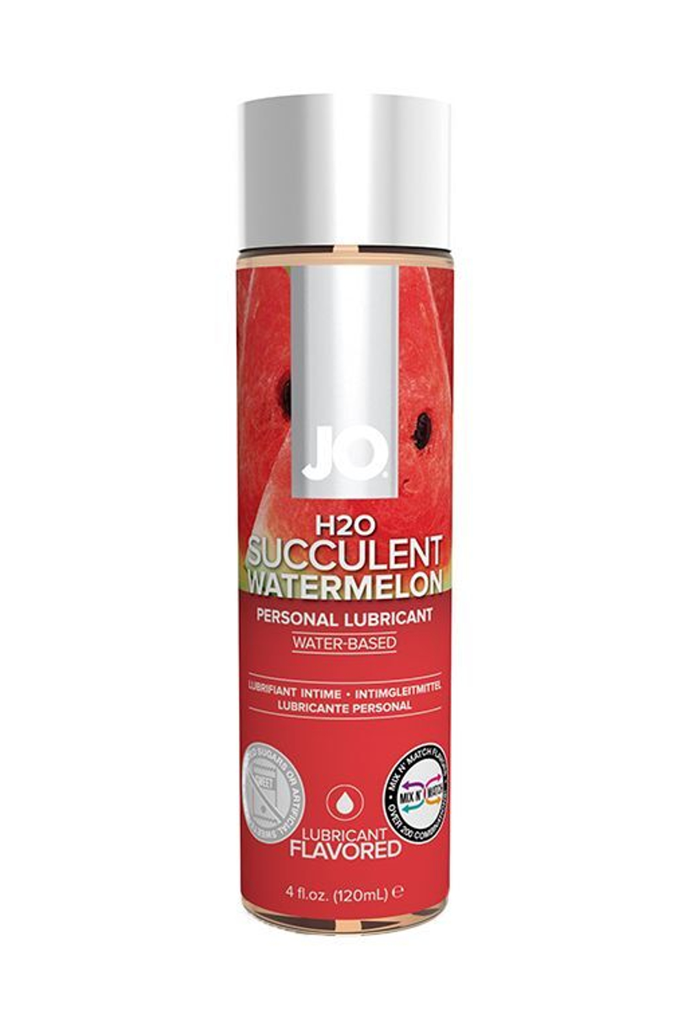 Лубрикант на водной основе с ароматом арбуза JO Flavored Watermelon - 120 мл.