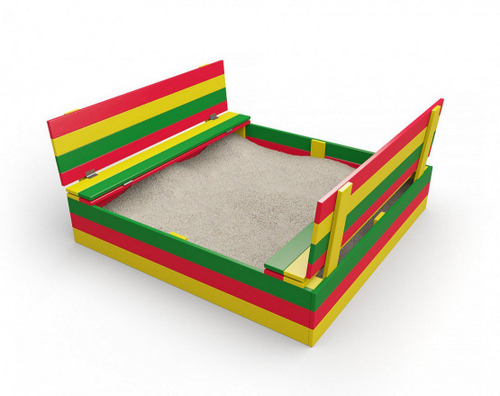 Песочница Ладушки 1,2х1,2 цветная