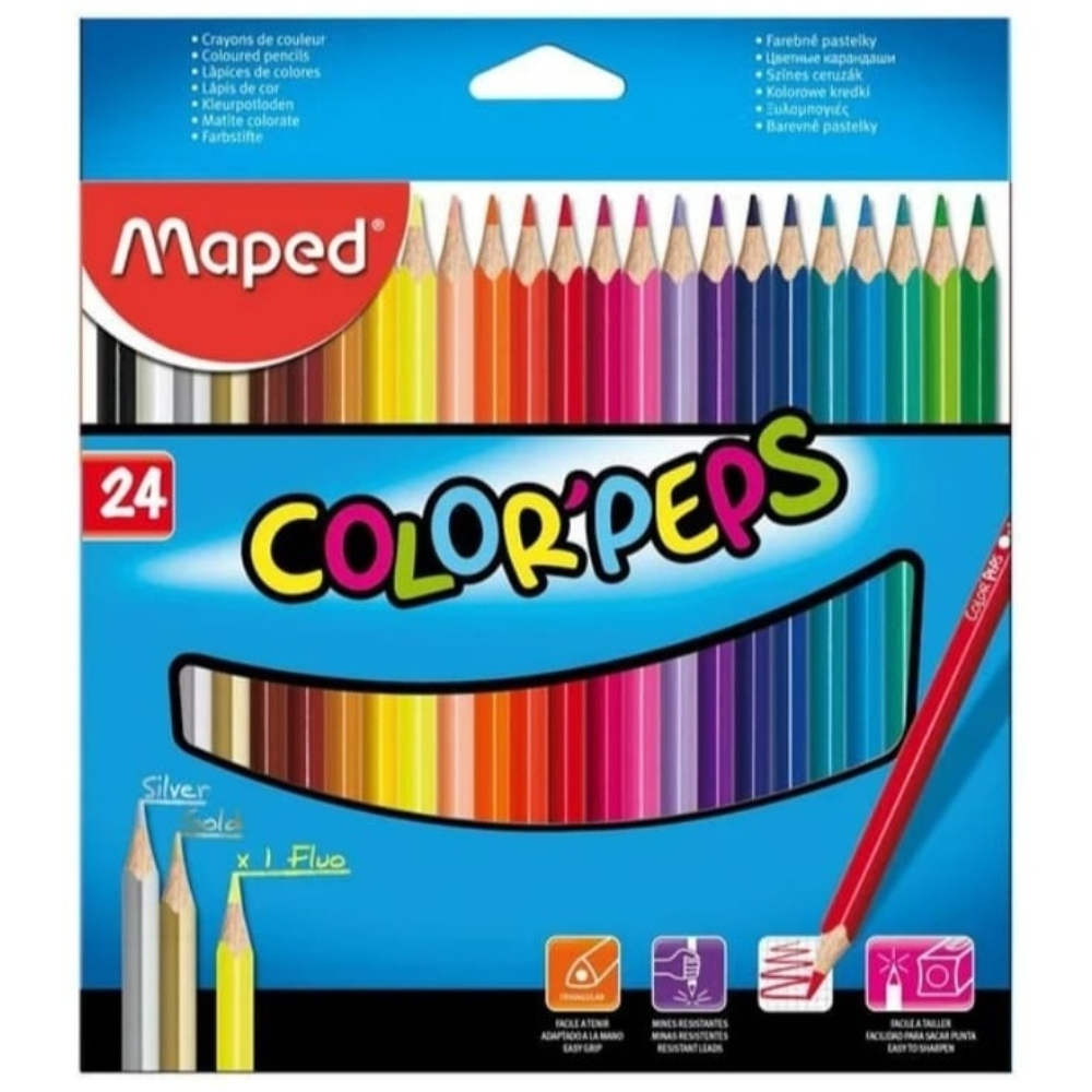Цветные карандаши Maped 24 шт