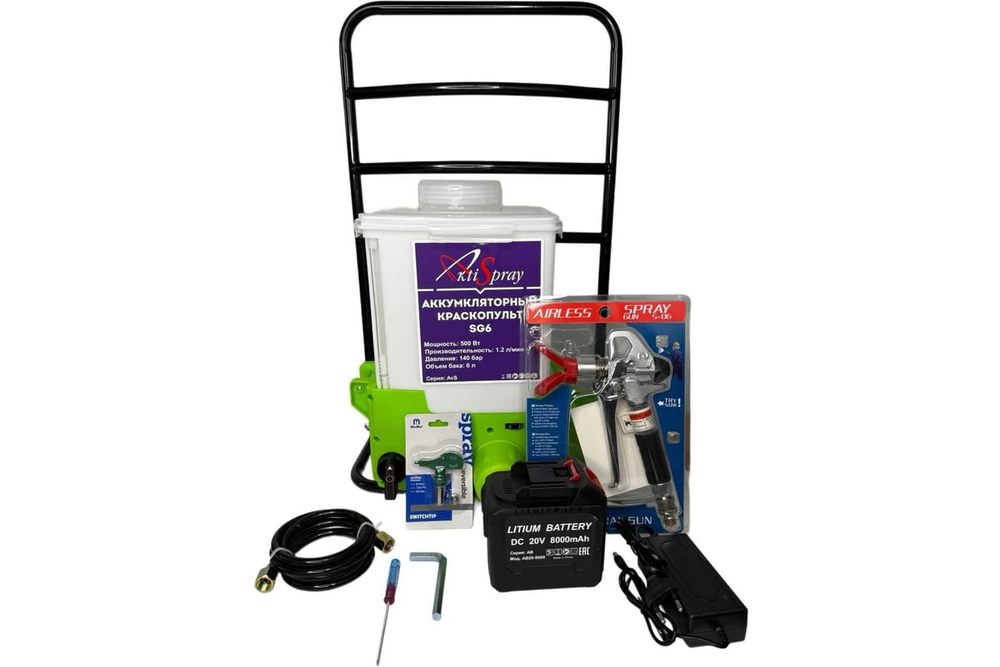 Аккумуляторный краскопульт AktiSpray SG6