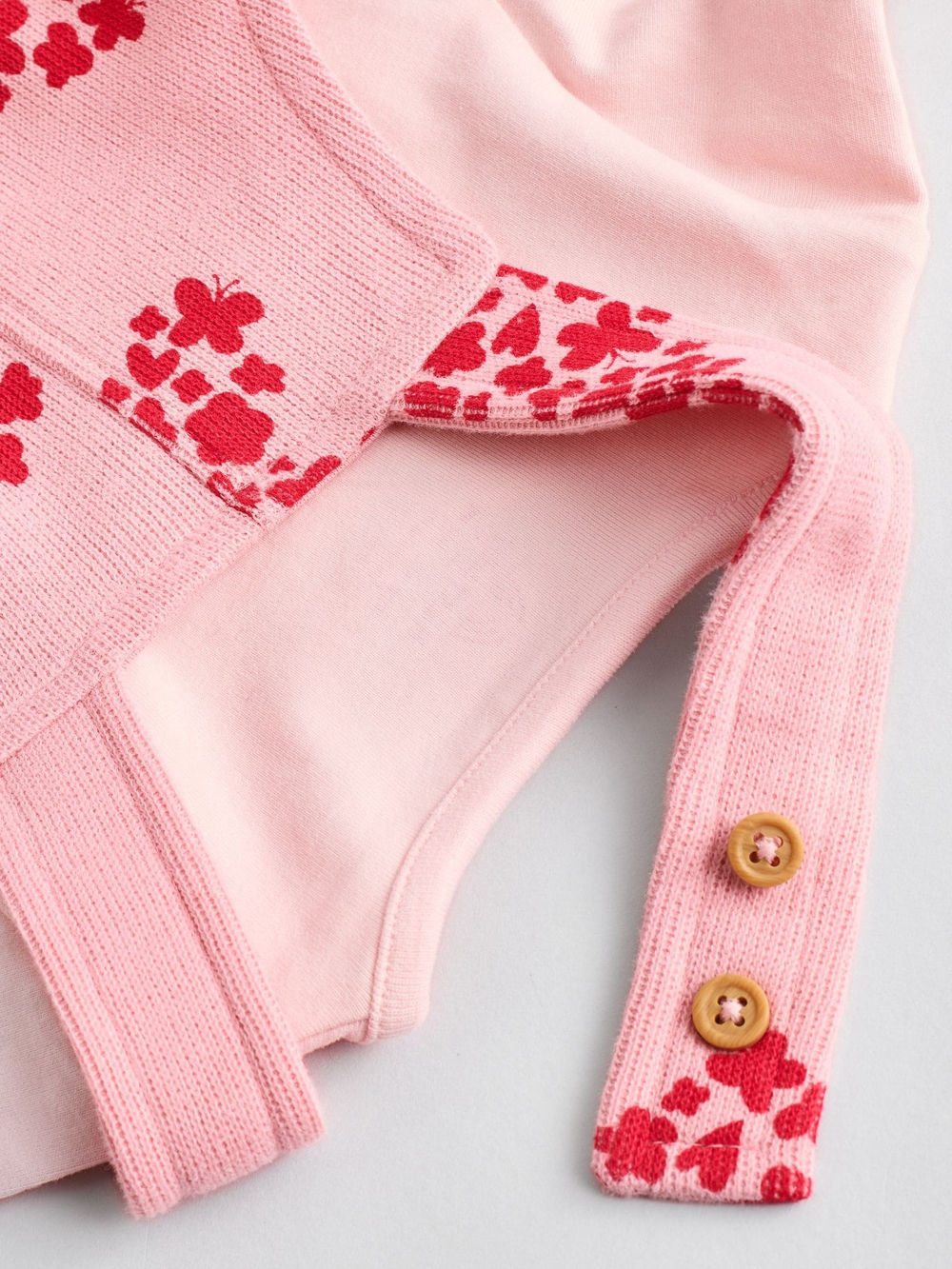 Боди с длинным рукавом и комбинезон в комлекте для малышей Next E65-351, Розовый