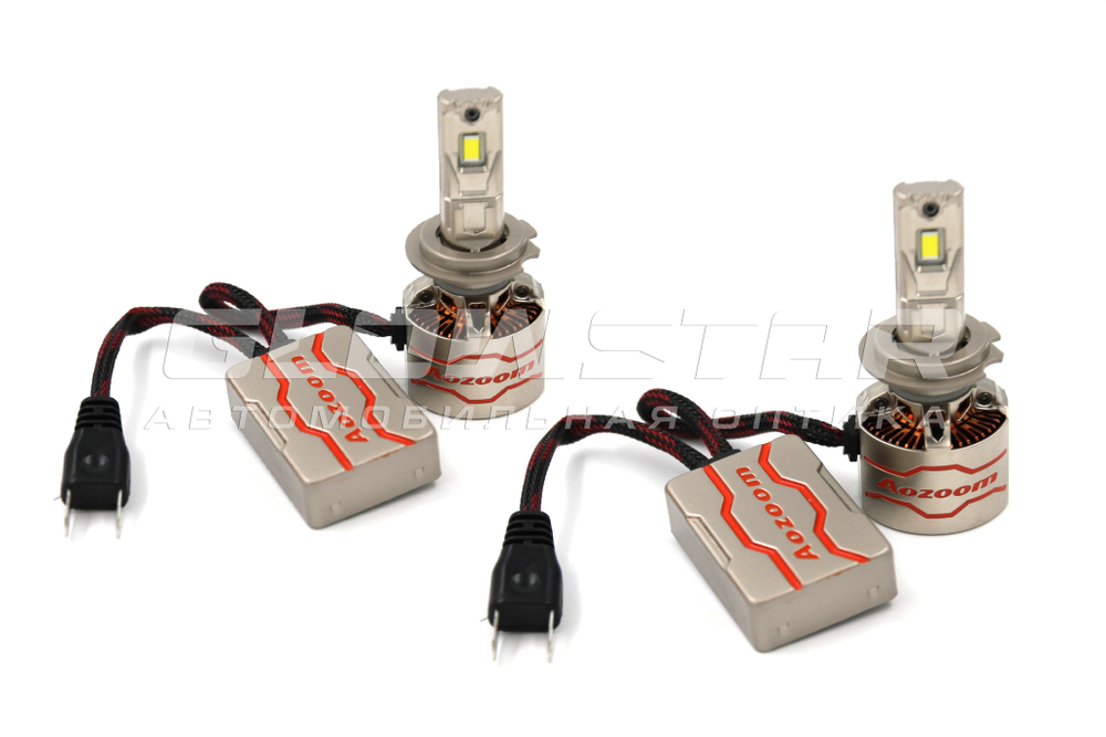 Aozoom P11/H7 с вентилятором 12V 75W 8500Lm (комплект, 2шт)