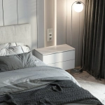 Выключатель одноклавишный проходной с подсветкой (дымчатый) W1212104