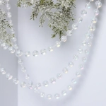 Бусы на ёлку 2,0 м «Шарик крупный» d-12 мм, Перламутр