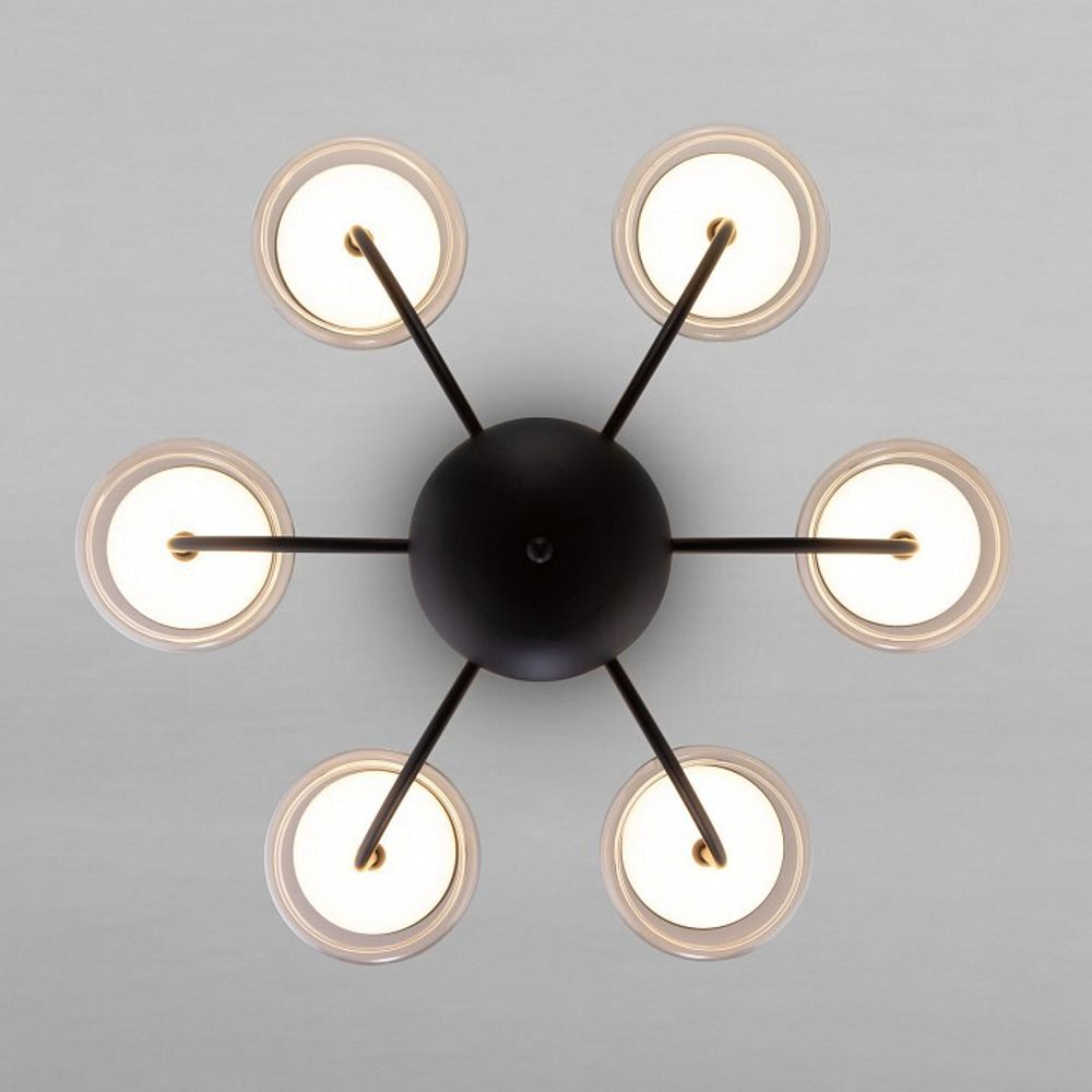 Люстра на штанге Eurosvet Fungo 50388 LED черный