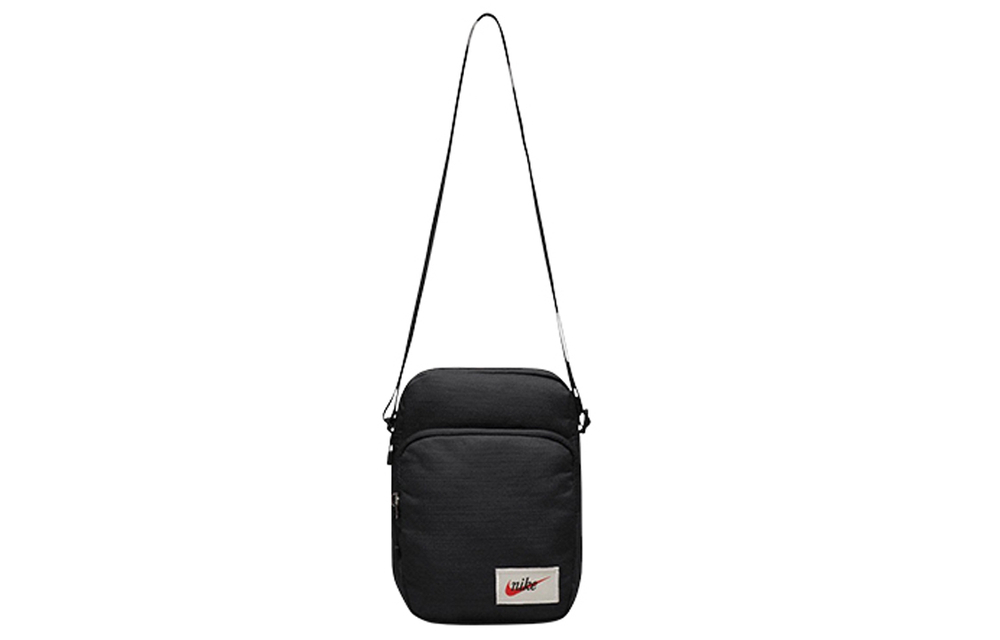 Nike Polyester Shoulder Bag, Crossbody Bag Unisex Black