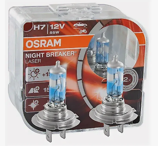 Автолампа H7 12V 55W (PX26d) Osram +150% NIGHT BREAKER LASER (64210NL150-HCB_ DuoBox) к-т ORIGINAL