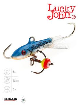 Балансир Lucky John CLASSIC 3 с тр. 30мм/45H блистер