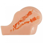 Мастурбатор реалистичный двойной Kylie с вибрацией, анус+вагина, бежевый