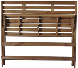 Складная скамья для дачи и дома Петра, деревянная со спинкой, из массива сосны, 103х88х47