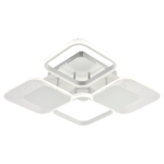 Светодиодный светильник 67Вт, 6320Лм, 3000К-6000К,Ra>80, ИК-пульт, плавная регулировка мощности, изменение цветовой температуры, ночник, металл/акрил, белый