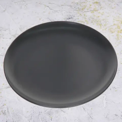 Тарелка керамическая 26см «Матовая глазурь» серая
