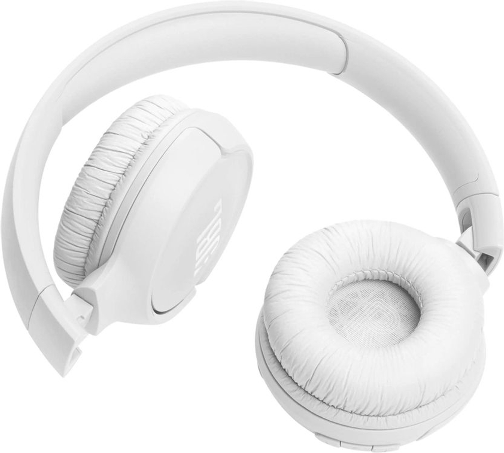 Наушники JBL Tune 520BT, Bluetooth, накладные, белый [jblt520btwht]