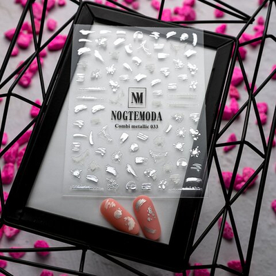 Nogtemoda Наклейки для ногтей Combi Metallic 033