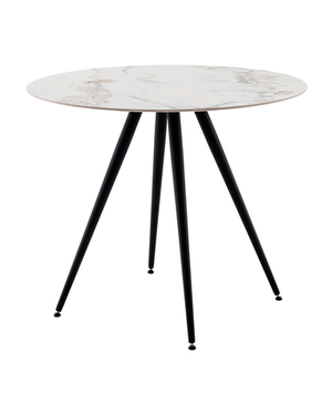 Стол Ники круглый столешница керамика Ice Jade 900